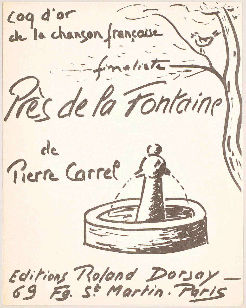 chanson petit format 1969.88.859 Photo