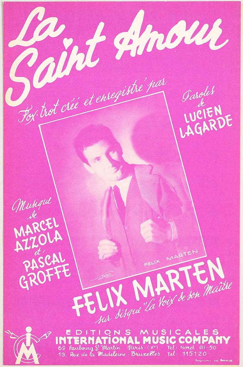 chanson petit format 1969.88.861 Photo