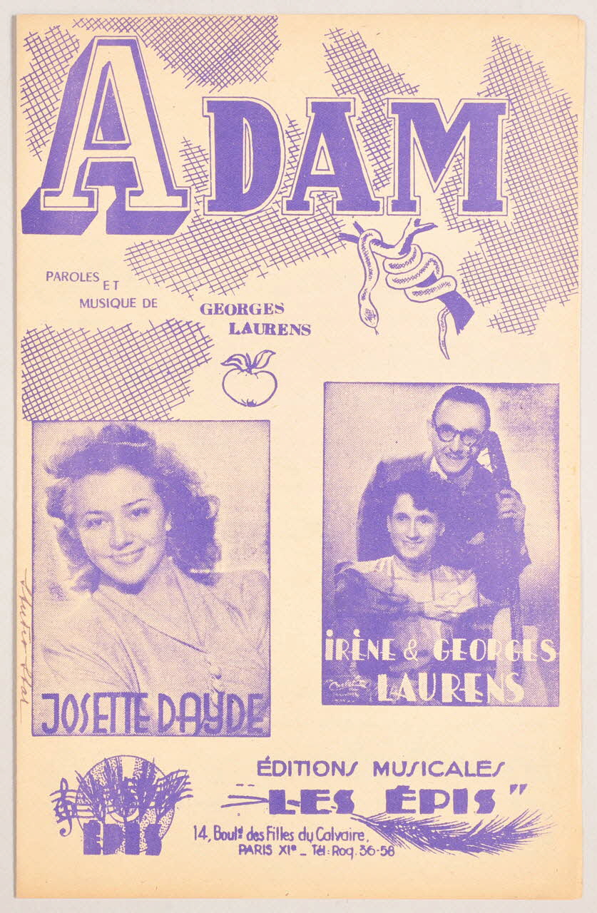 Georges Laurens ; Josette Daydé ; Editions Musicales Les épis chanson petit format 1949 1969.88.870 Photo