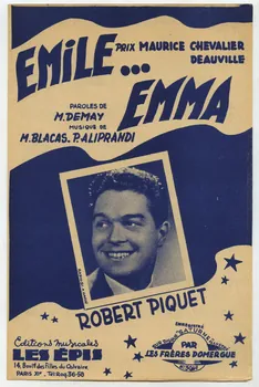 Paul Aliprandi ; Maurice Demay ; Marcel Blacas ; Robert Piquet ; La Clé De Sol; ; Les Epis; chanson petit format Île-de-France, France 1951 1969.88.891  Photo