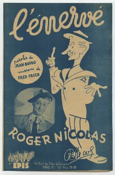 Fred Freed ; Jean Guigo ; Roger Nicolas ; La Clé De Sol; ; Les Epis; chanson petit format Île-de-France, France 1947 1969.88.892 Photo