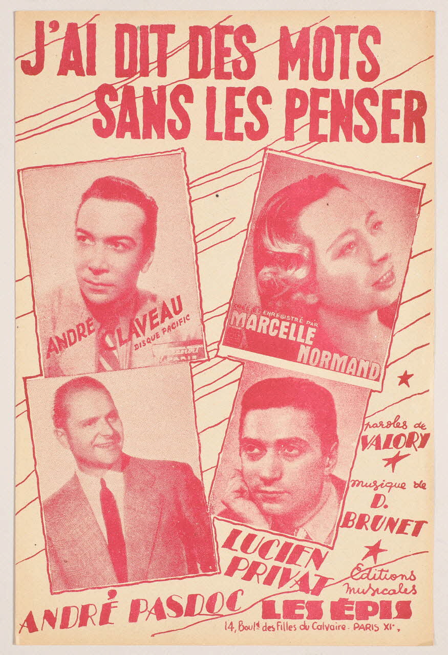 chanson petit format 1969.88.908 Photo