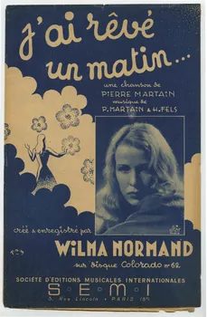 Henri Fels ; Pierre Martain ; Wilma Normand ; La Lyre; ; S.E.M.I; chanson petit format Île-de-France, France 1947 1969.88.909  Photo