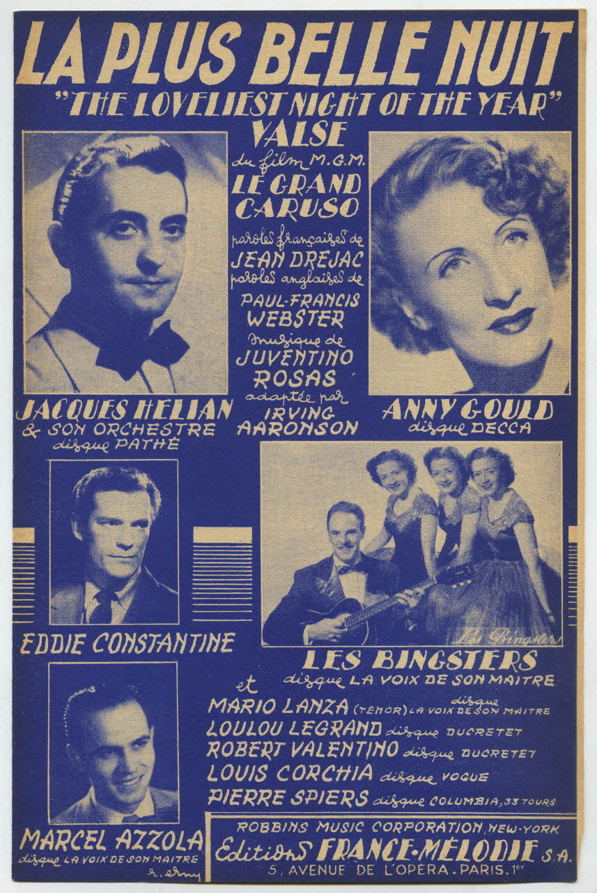 chanson petit format 1969.88.972 Photo