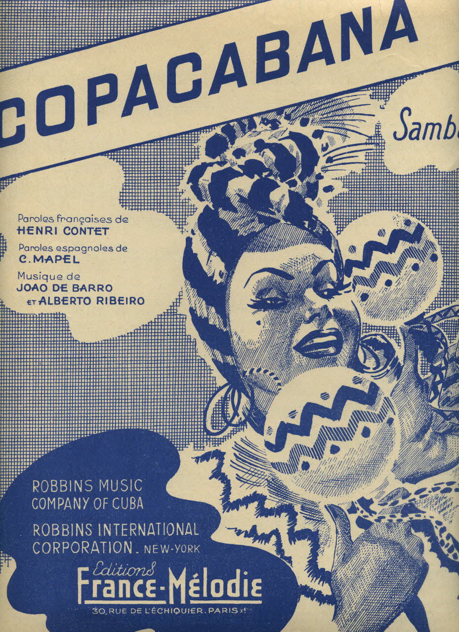 partition de musique Copacabana 1969.88.991 Photo