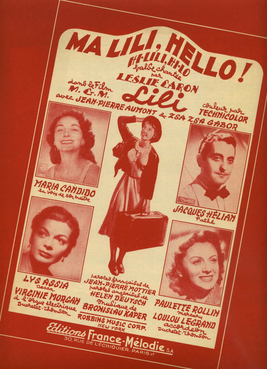 partition de musique Ma Lili, hello! 1969.88.998 Photo