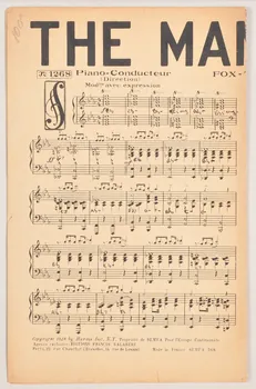 Francis F. Salabert ; Georges Gershwin chanson petit format 1928 1971.33.241 Photo