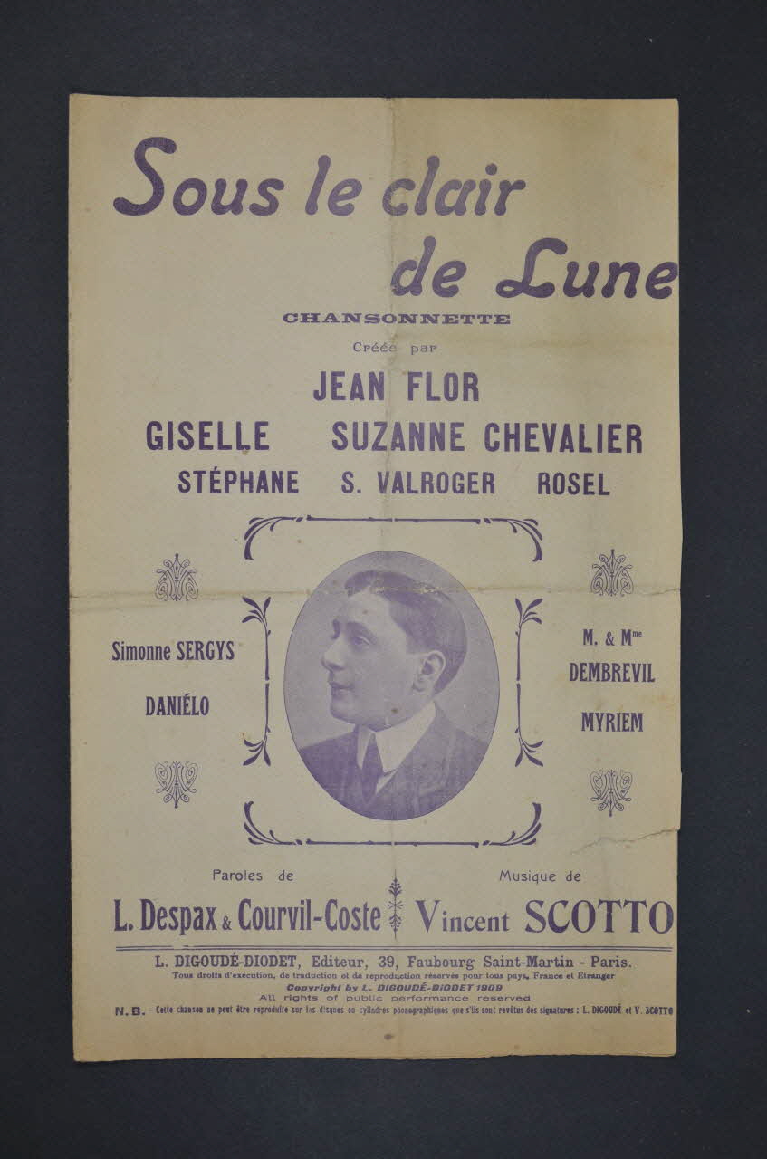 chanson petit format 1967.178.47 Photo Mucem