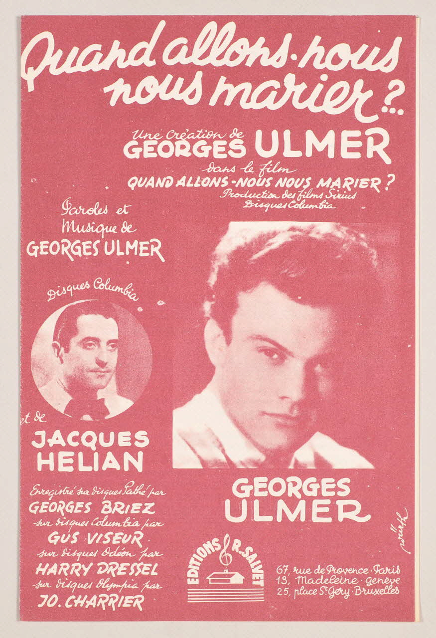 chanson petit format 1971.33.306 Photo