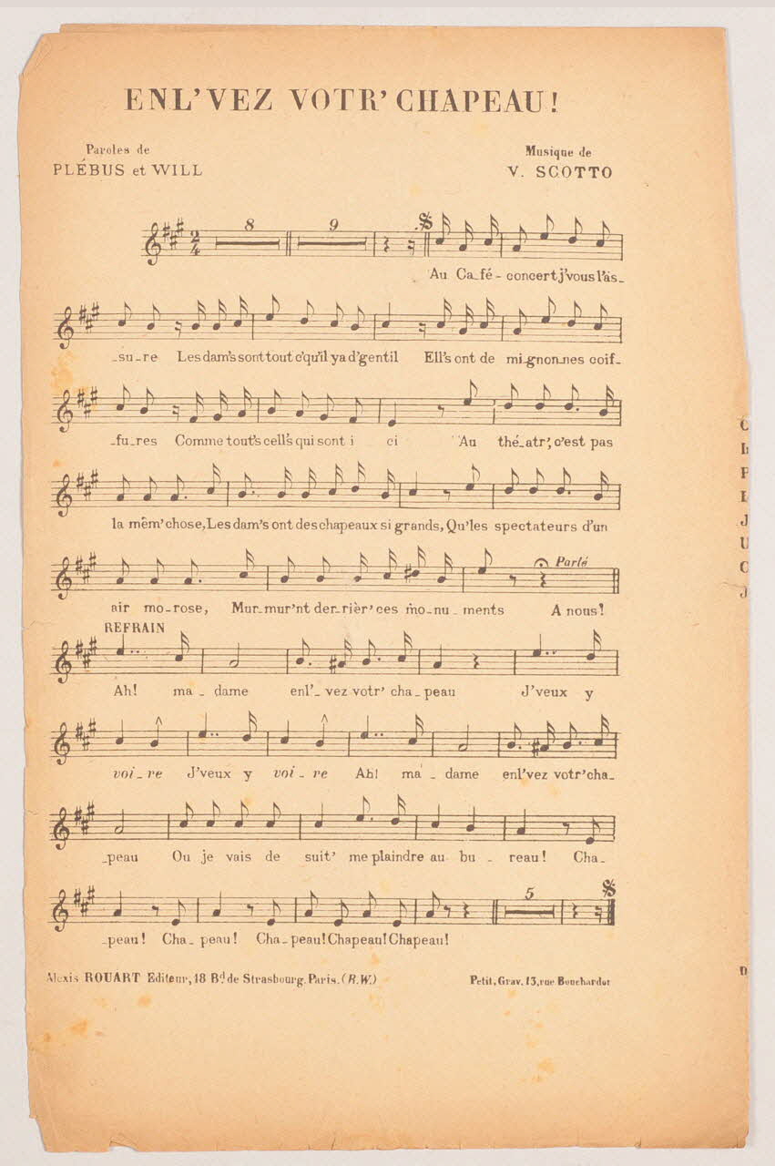 chanson petit format 1971.33.355 Photo