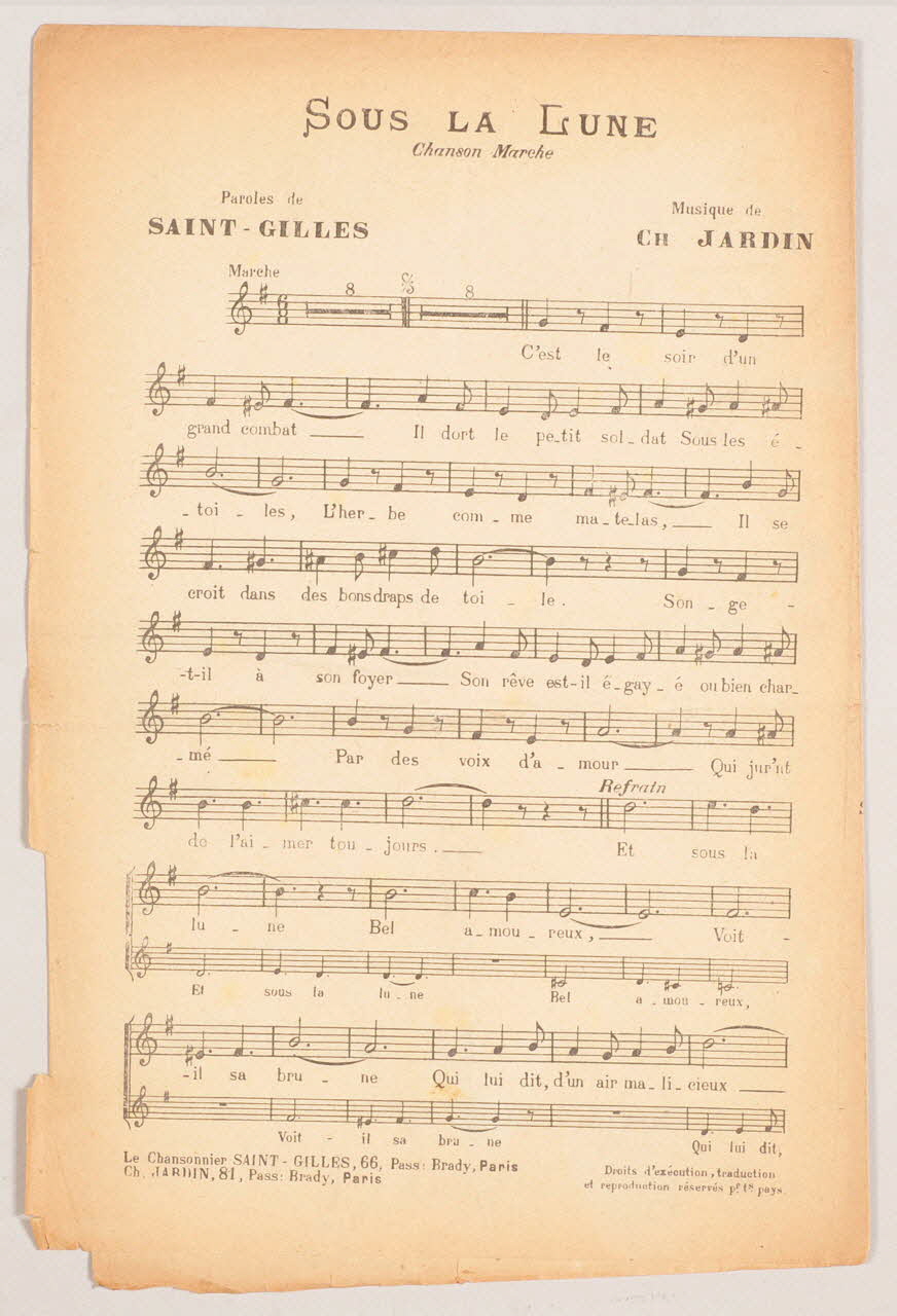 chanson petit format 1971.33.369 Photo