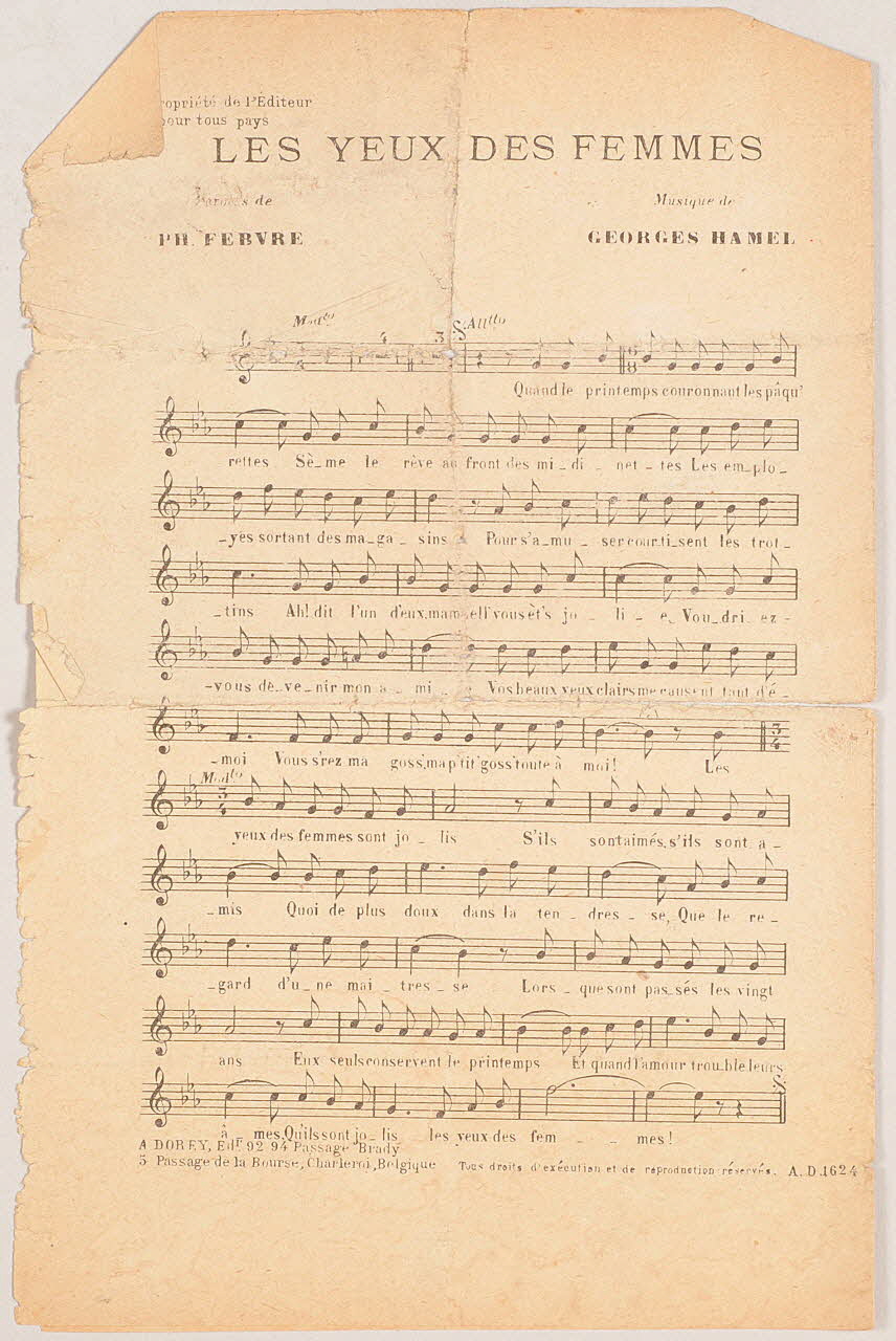 chanson petit format 1971.33.406 Photo