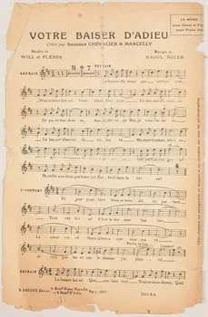 Plébus ; Will ; Raoul Soler ; Suzanne Chevalier ; Marcelly ; E. Gaudet chanson petit format 1908 1971.33.412 Photo