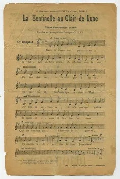 Lucien Boyer ; Georges Gilles ; Dave Stamper ; A Bayard chanson petit format 1915 1971.33.430 Photo