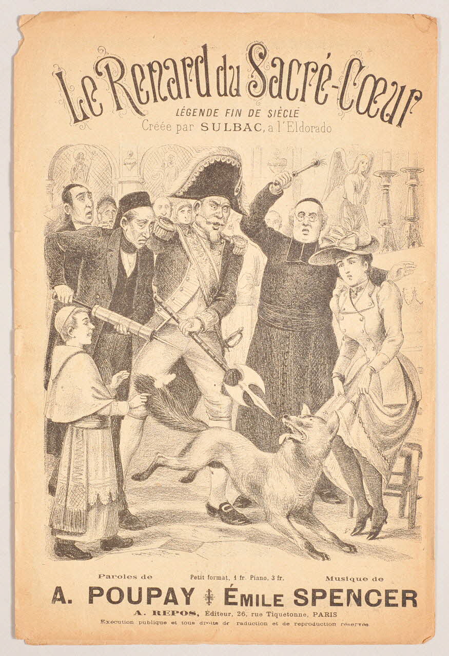 A. Poupay ; Valentin Pannetier ; Emile Spencer ; Sulbac ; Albert Repos ; Henri Pascal chanson petit format 1906/3/10 1971.33.67 Photo