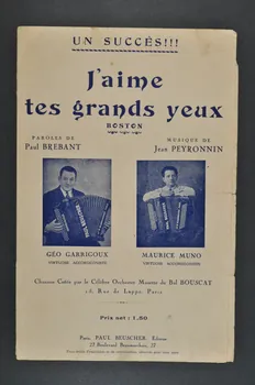 partition de musique petit format 1967.179.102 Photo Mucem