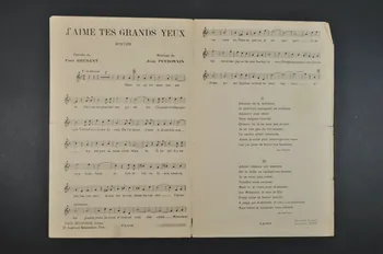 partition de musique petit format 1967.179.102  Photo Mucem