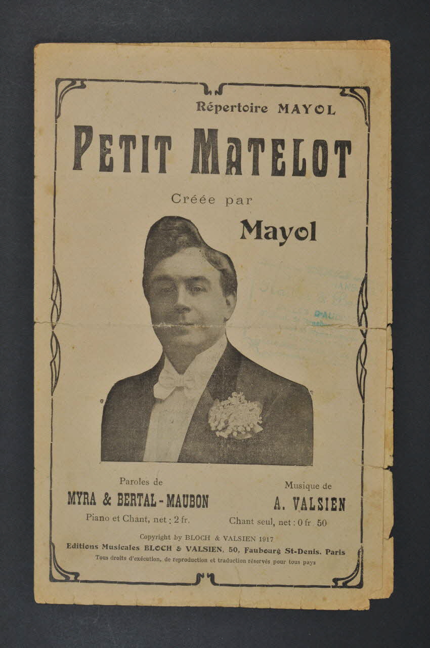 partition de musique petit format 1967.179.113 Photo Mucem