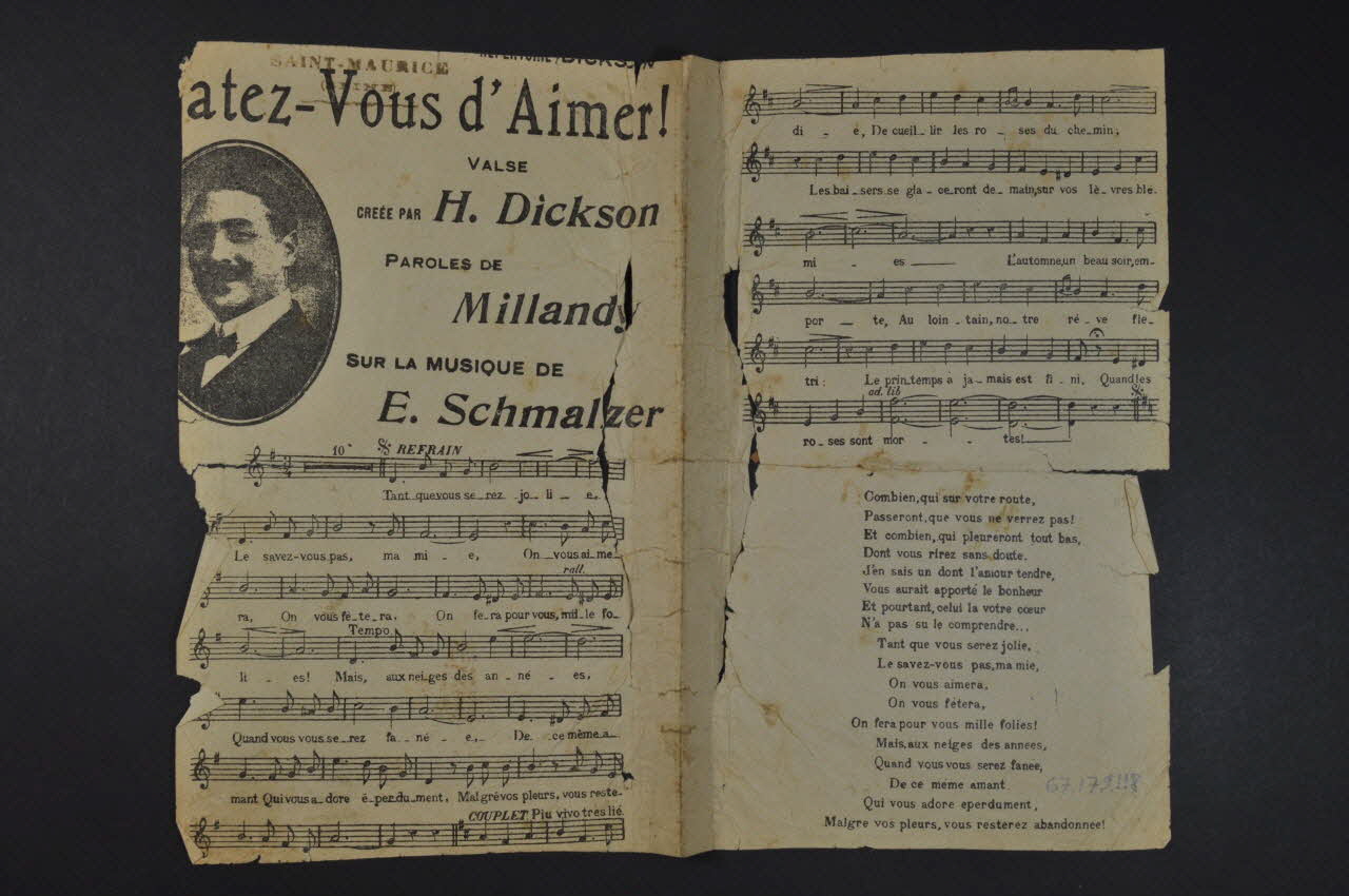 chanson petit format 1967.179.118 Photo Mucem