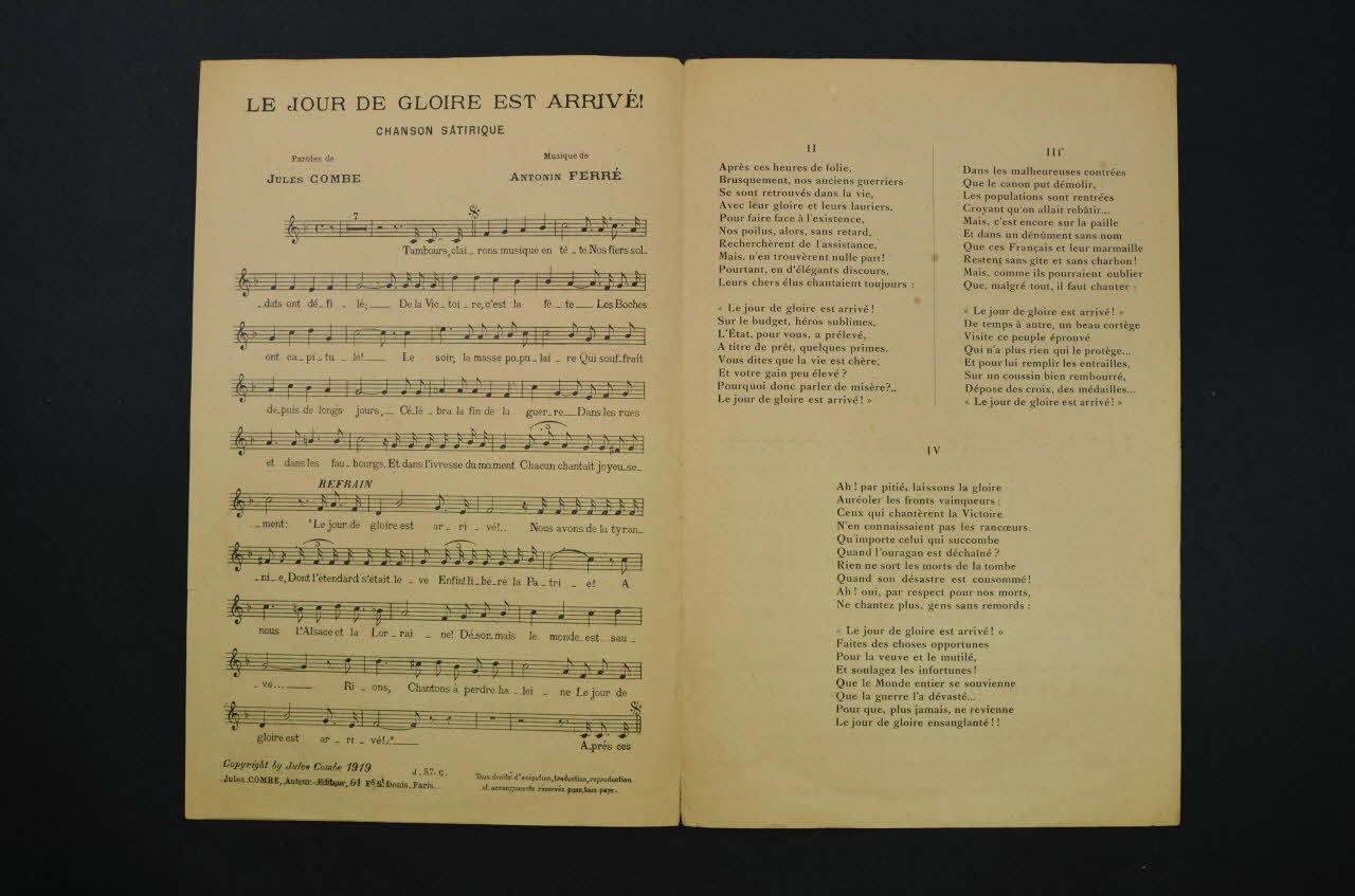 partition de musique petit format 1967.179.137 Photo Mucem