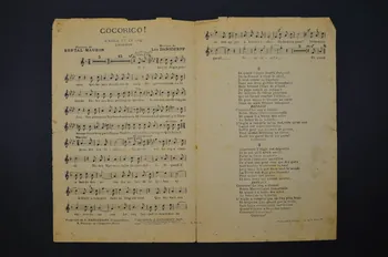 Bertal-Maubon ; Léo Daniderff ; Gaby Montbreuse ; Marthe Trémont ; Maton ; Les Chansons De Daniderff chanson petit format 1915 1967.179.144 Photo Mucem