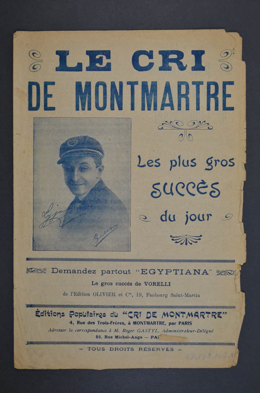 chanson petit format 1967.179.146 Photo Mucem