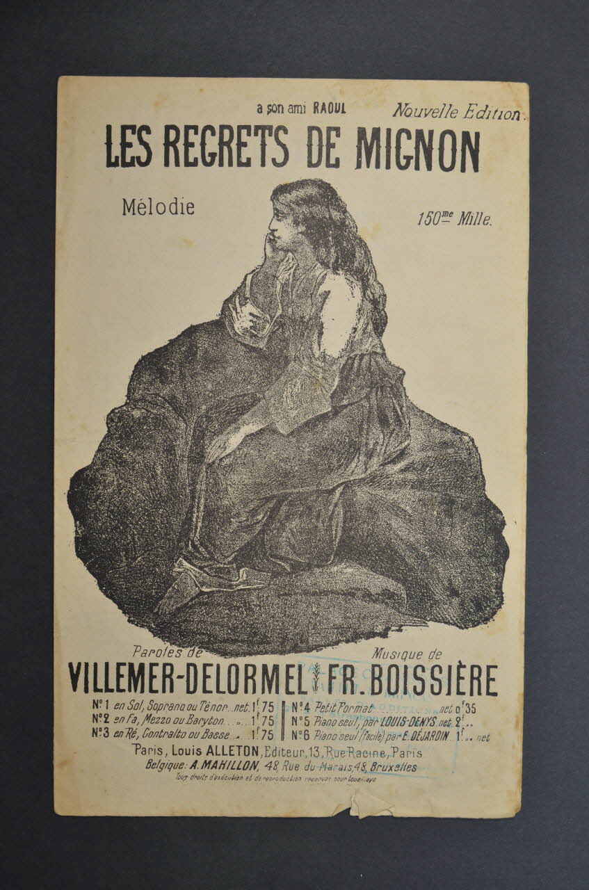 partition de musique petit format 1967.179.15 Photo Mucem