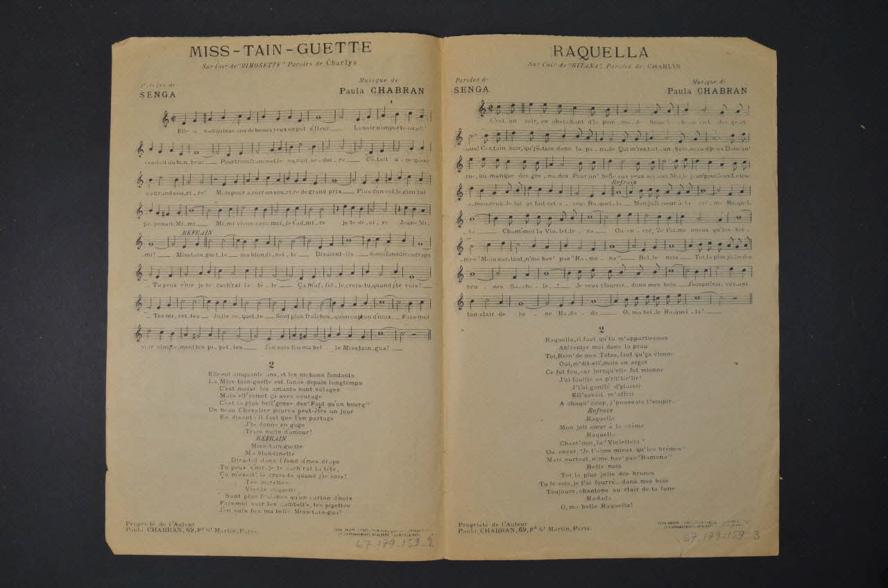 partition de musique petit format 1967.179.159 Photo Mucem