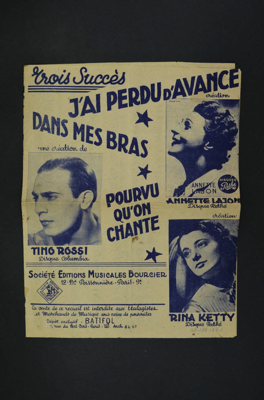 partition de musique petit format 1967.179.177 Photo Mucem