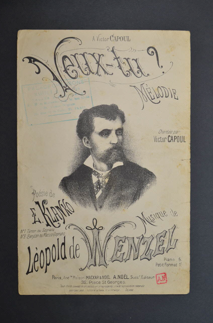 partition de musique petit format 1967.179.21 Photo Mucem