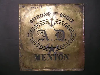 POCHOIR POUR CAISSES A CITRONS 1949.2.43  Photo
