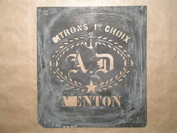 POCHOIR POUR CAISSES A CITRONS 1949.2.44  Photo