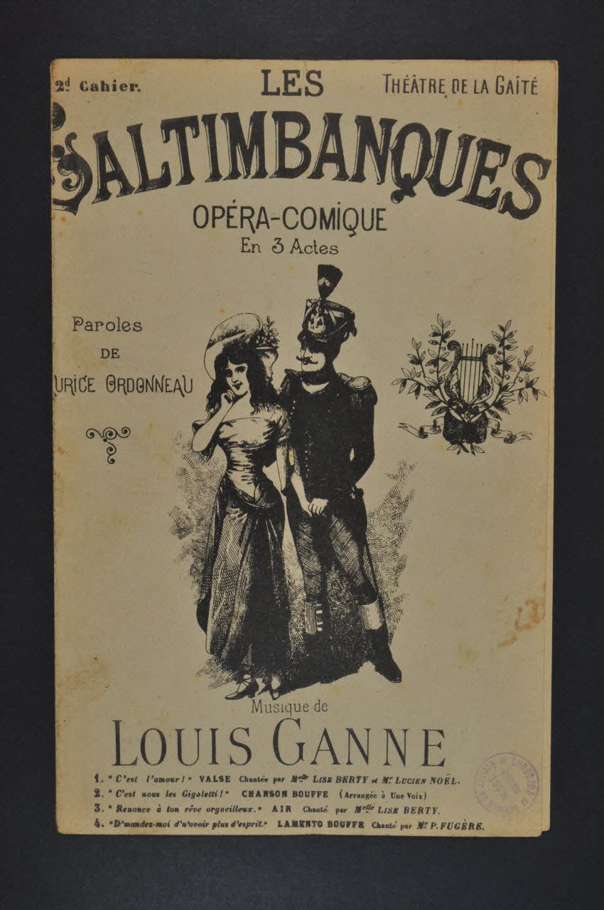 partition de musique petit format 1967.179.23 Photo Mucem