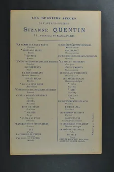 Suzanne Quentin ; Albert Lebail ; Sorgel ; Campion ; Valdonne ; Guya chanson petit format 1928 1966.121.229 Photo Mucem