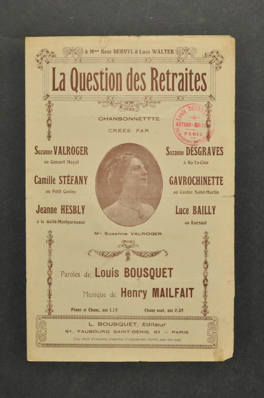 chanson petit format 1966.121.246 Photo Mucem