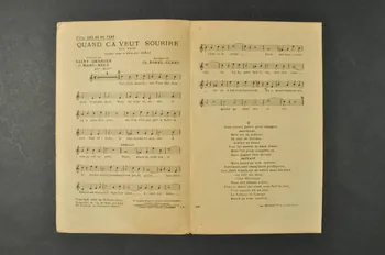 Charles Saint-Granier ; Charles Borel-Clerc ; Marc Hély ; Dréan chanson petit format 1932 1966.121.262 Photo Mucem