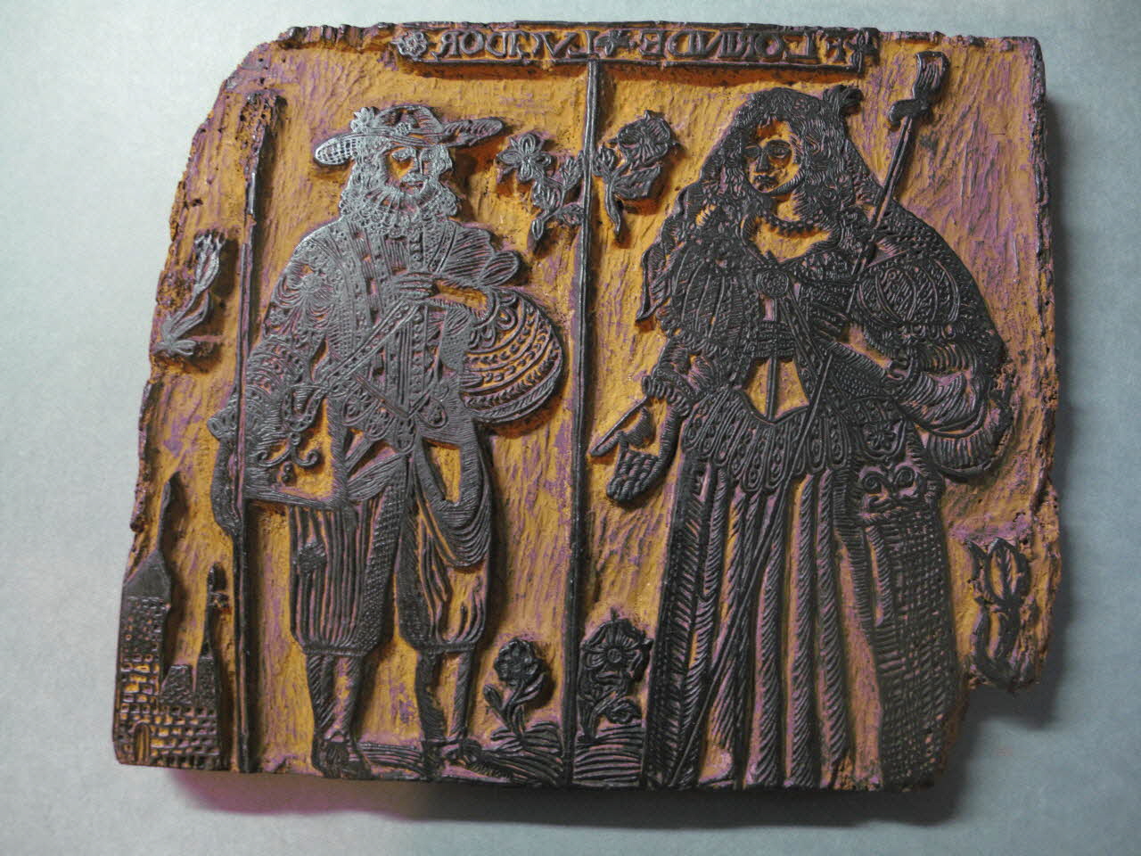 BOIS D'IMAGERIE Florinde et Lucidor Bourgogne, France 1648 1955.57.2 Photo