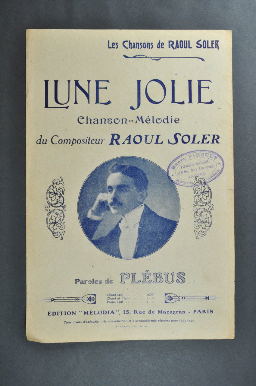 chanson petit format 1966.121.62 Photo Mucem