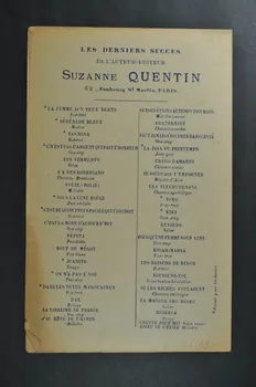 Suzanne Quentin ; Albert Lebail ; Jane Marceau chanson petit format 1928 1966.121.79  Photo Mucem
