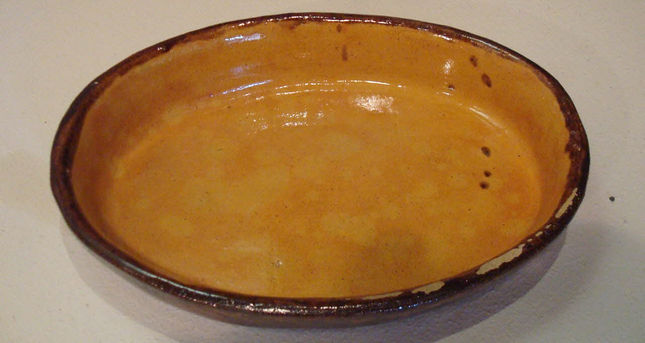 Poterie Mary plat Alsace, France 1950-1960 1975.91.51 Photo
