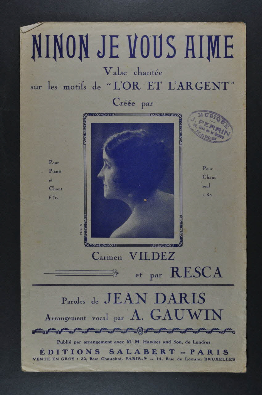 chanson petit format 1966.122.37 Photo Mucem