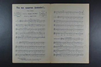 Georges Millandy ; Joseph Rico ; Carmen Vildez ; Léonce Junka ; Francis Marty ; Suzanne Chevalier ; Emma Liébel ; Périé ; F. ManoëL ; Charles Ixem ; Raymonde Dedax ; Diego ; Nicolo ; Dorneval ; Damia ; Marguerite Bernard ; H. Delormel chanson petit format Île-de-France, France 1910 1966.123.19  Photo Mucem