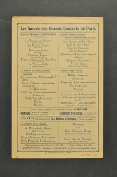 Jacques Battaille-Henri ; Robert Stolz ; Lina Tyber ; Valiès ; L. Maillochon chanson petit format Île-de-France, France 1921 1966.123.37 Photo Mucem