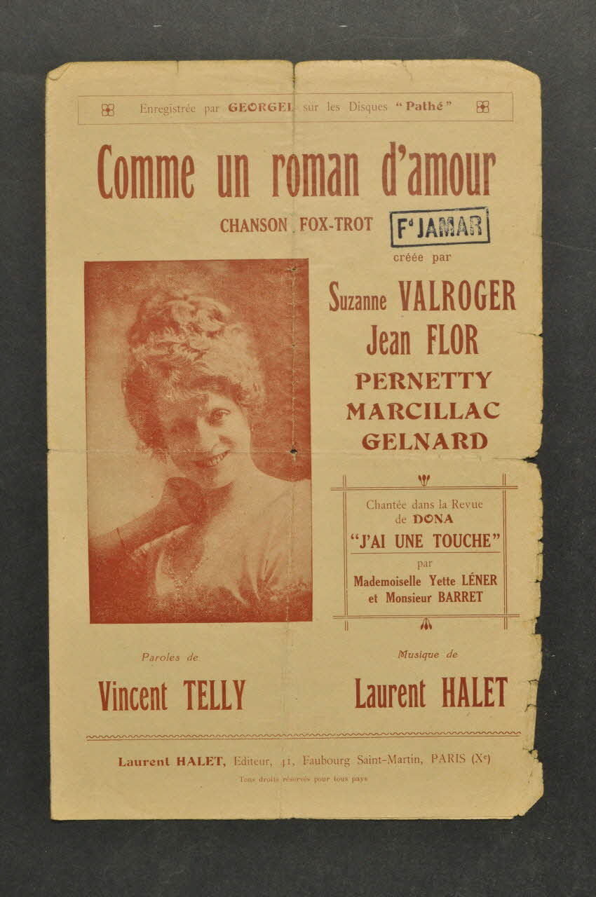 chanson petit format 1966.125.100 Photo Mucem