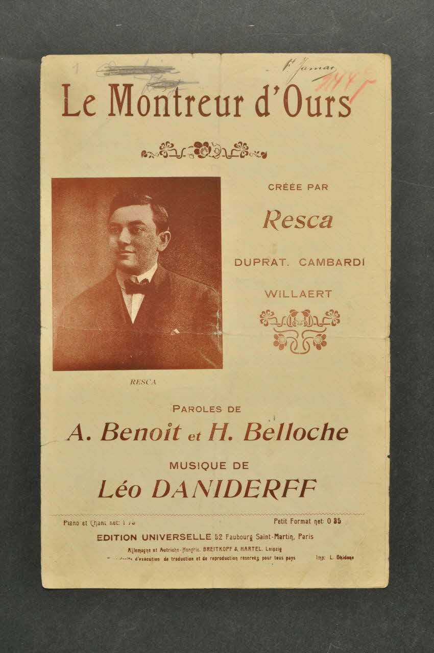 chanson petit format 1966.125.137 Photo Mucem