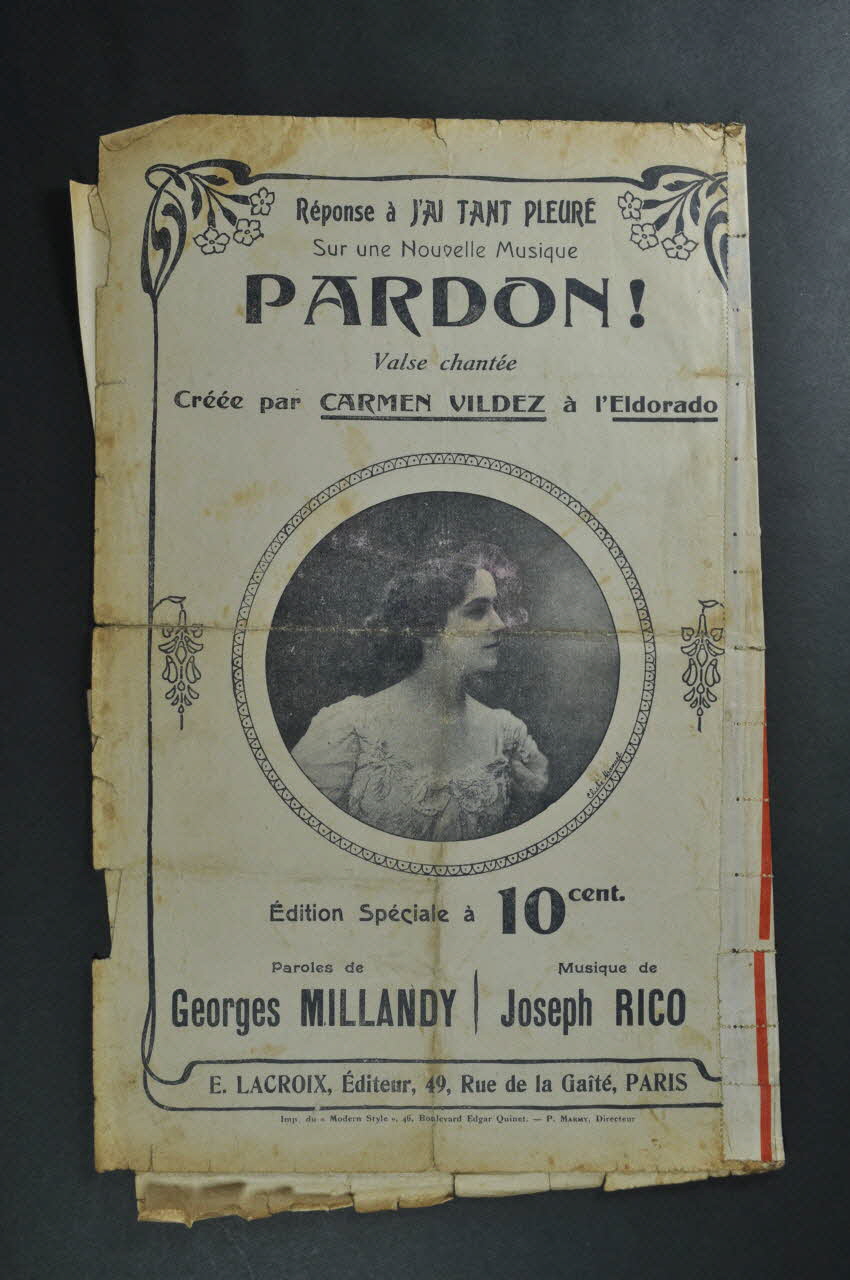 chanson petit format 1966.127.7 Photo Mucem