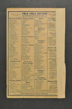chanson petit format 1966.139.2  Photo Mucem