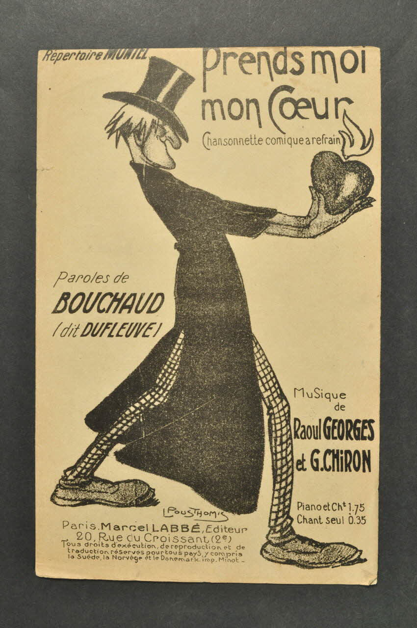 Raoul Georges ; Edmond Bouchaud ; G. Chiron ; Charles Montel ; Labbé chanson petit format Île-de-France, France 1913 1966.148.51 Photo Mucem