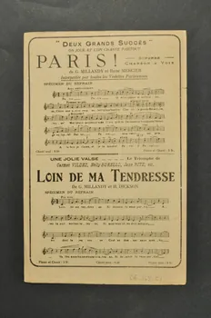 Raoul Georges ; Edmond Bouchaud ; G. Chiron ; Charles Montel ; Labbé chanson petit format Île-de-France, France 1913 1966.148.51 Photo Mucem
