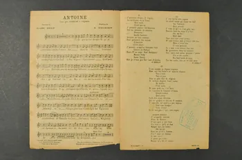 Albert Valsien ; Marc Hély ; Fortugé ; L. Maillochon chanson petit format Île-de-France, France 1920 1966.158.193 Photo Mucem